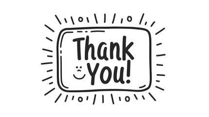 Fototapeta premium Hand drawn, simple line art drawing of the text 