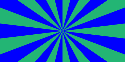 Modern abstract sunshine retro sunburst beam blue sunrise wallpaper. sunlight summer beautiful geometric frame ray backdrop texture background.	
