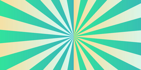 Modern abstract sunshine retro sunburst beam blue sunrise wallpaper. sunlight summer beautiful geometric frame ray backdrop texture background.	
