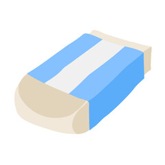 Eraser Flat Style Icon  vector design and illustration template