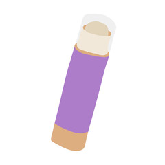 Glue Stick Flat Style Icon  vector design and illustration template