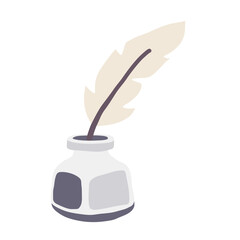 Ink Flat Style Icon  vector design and illustration template