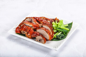 Asian cuisine - roasted duck with skin