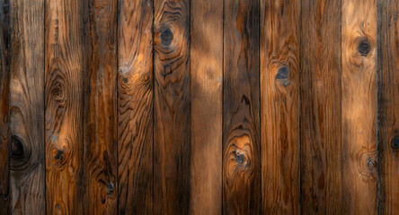 Obraz premium Walnut wood texture. Super long walnut planks texture background.Texture element. Generative AI.