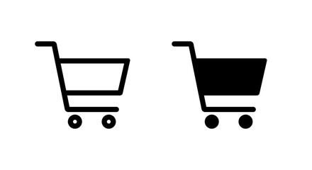 Trolley, shopping cart icon in generic style. E-commerce checkout concept © Ka Han