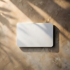 blank business card mockup  on the wall