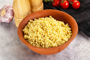 Organic wheat pasta - boiled ptitim