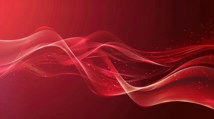 Obraz premium Bold Red Abstract Composition with Copy Space for Text or Graphic Overlay