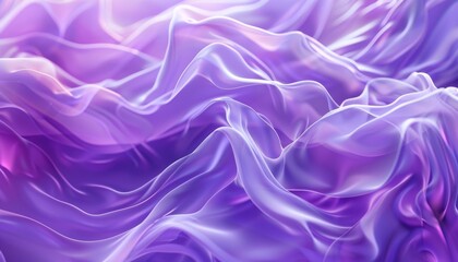 Obraz premium Beautiful Abstract Purple Waves, Artistic Flowing Lines Creating Mesmerizing Background, Copy Space