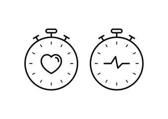 speedometer and heart symbol. speedometer and rhythm. heart health and exercise