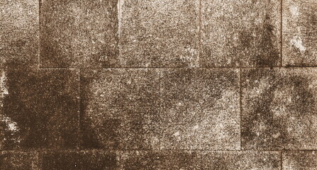 Sepia Tone Stone Wall Texture Close-Up