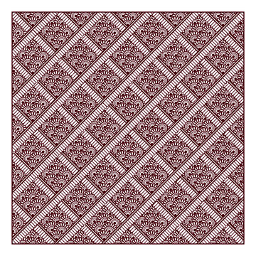 Square box grid frame basic mehndi henna elements pattern design practice template for beginner, can also be used for background, carpet, ceramic, wallpaper or textile designs