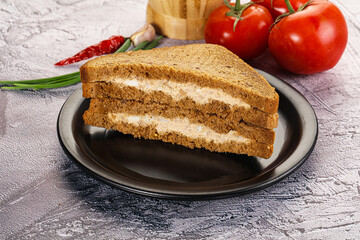 Club sandwich with Tuna fish