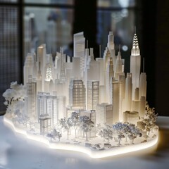 Intricate Urban Planning and Architectural Model