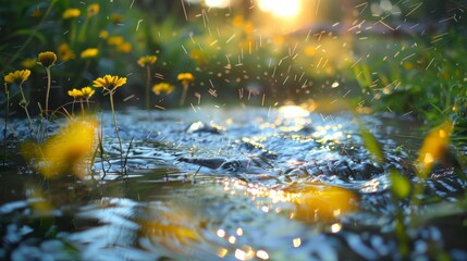 Photos of wildflower aquatic action photos.