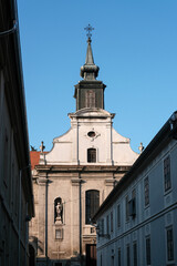 St. George Church on sunny summer morning. Petrovaradin, Serbia.