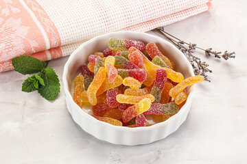 Sweet and sour marmalade worms