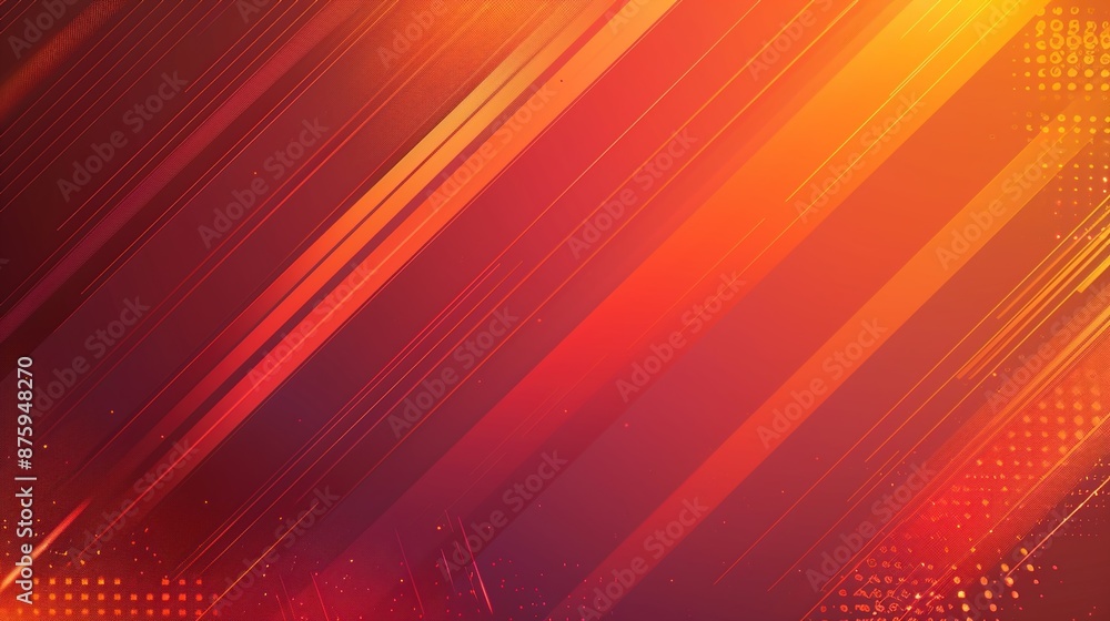 Poster dynamic red and orange gradient background with bold lines - ideal for text overlay