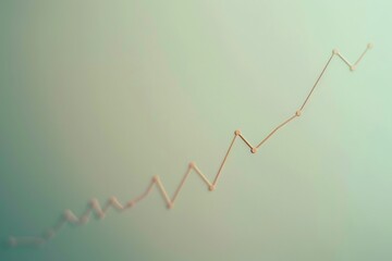 Single line graph trending upwards on a clean, muted backdrop.