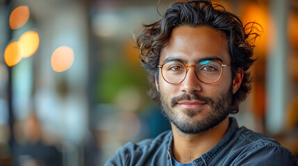 Obraz premium Young Indian Entrepreneur at Work