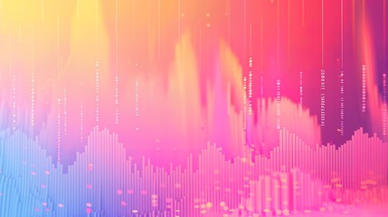 Dynamic Data Visualization on Colorful Gradient Background
