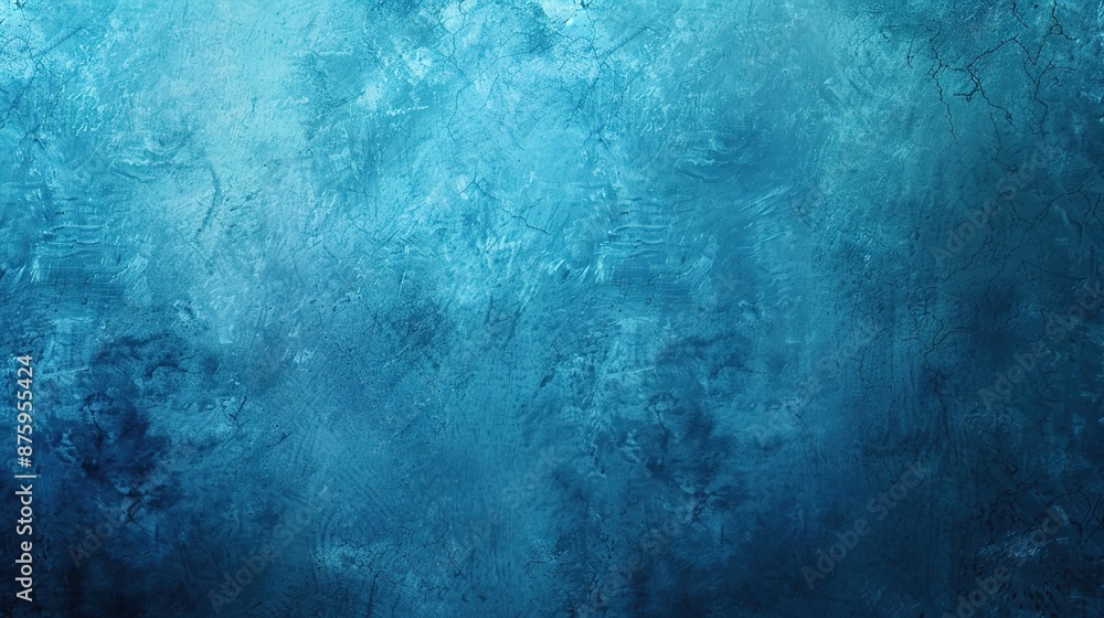 Poster serene blue gradient background with minimalistic texture ideal for text overlay