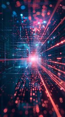 Obraz premium Digital Tunnel of Light