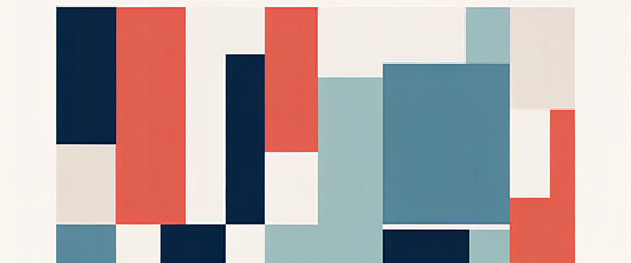 illustrazione con elementi geometrici a tema astratto contemporaneo