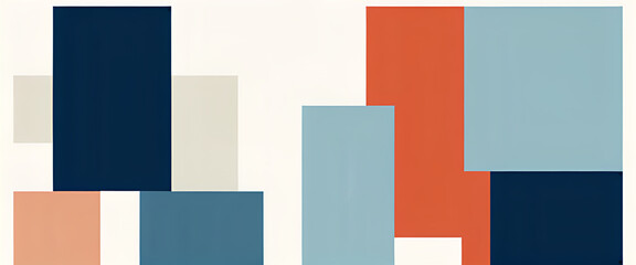 Fototapeta premium illustrazione con elementi geometrici a tema astratto contemporaneo