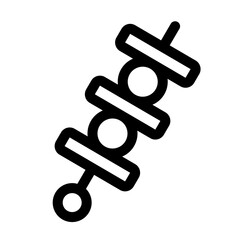 BBQ icon symbol - BBQ for grill evenings vector symbol illustration