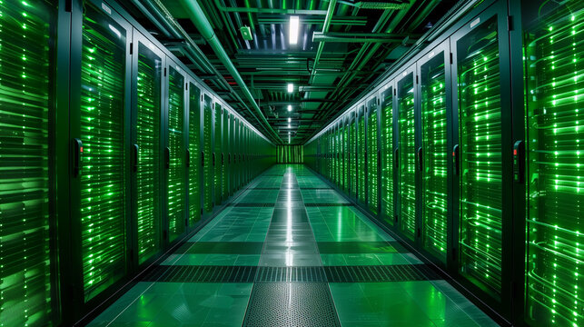 Eco-friendly data centers with sustainable computing practices in the technology industry