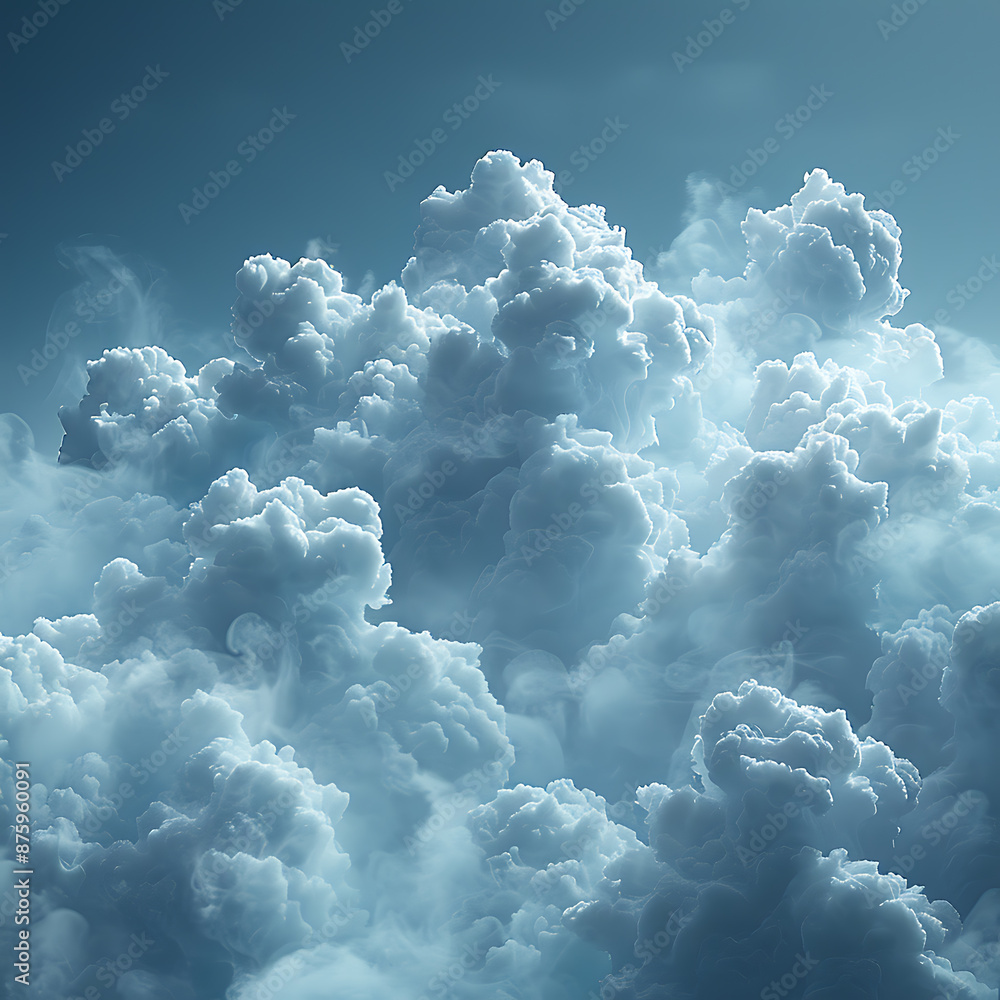 Poster stylized cloud computing banner - abstract design