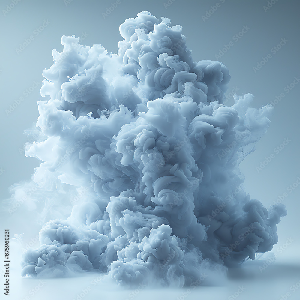 Poster stylized cloud computing banner - abstract design