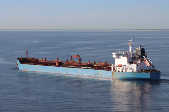 Lycia Ka, a chemical/oil products tanker built in 2006, seen travelling from Primorsk, Russia in the Baltic Sea, en route to the port of Kalamata, Greece on 24th June 2024