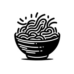 noodle vector illustration isolated