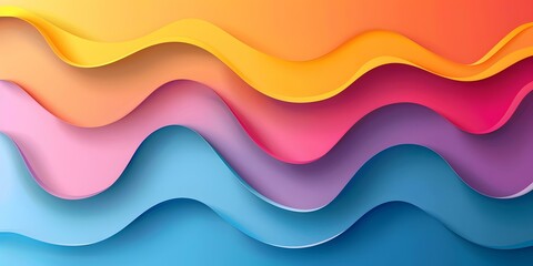 Colorful abstract waves background