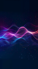 Fototapeta premium Abstract background with colorful sound waves