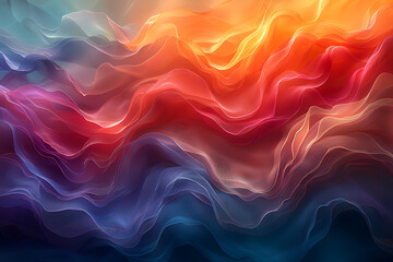 Obraz premium Vibrant AI Art on Minimalist Canvas