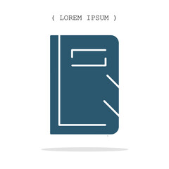 Vector symbol. Book icon illustration. Stock vector symbol illustration design.