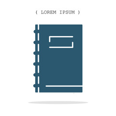 Vector symbol. Book icon illustration. Stock vector symbol illustration design.