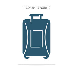 Vector symbol. Sutcase icon illustration. Stock vector symbol illustration design.