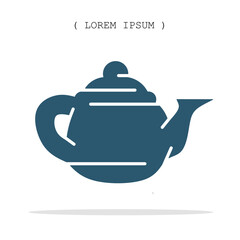 Vector symbol. Teapot icon illustration. Stock vector symbol illustration design.