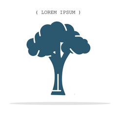 Vector symbol. Tree icon illustration. Stock vector symbol illustration design.