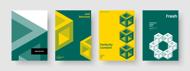 Fototapeta premium Abstract Report Layout. Isolated Banner Template. Geometric Business Presentation Design. Book Cover. Background. Flyer. Brochure. Poster. Notebook. Handbill. Brand Identity. Pamphlet. Journal