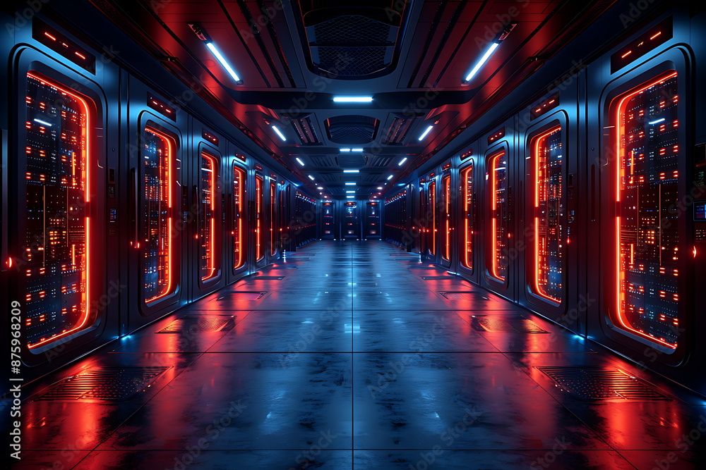Poster elegant database management system template