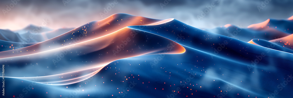 Poster big data insights visualization background