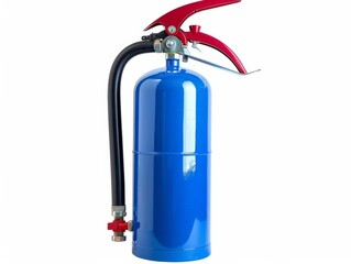 Obraz premium Soaring blue fire extinguisher