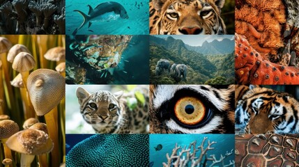 Wildlife Collage: A Tapestry of Nature
