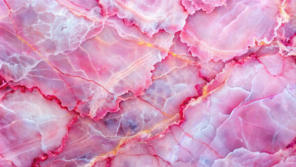 Pink and white marble with intricate veins and swirls