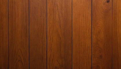Naklejka premium A close up view of a smooth, dark wood panel with a warm brown color